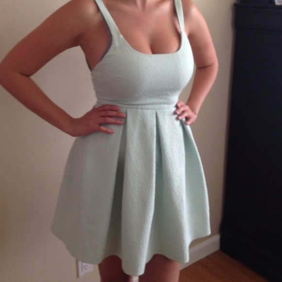 Zara Mint Babydoll dress