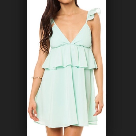 Nasty Gal Reverse brand mint dress