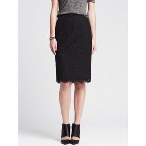 Banana Republic Lace Pencil Skirt
