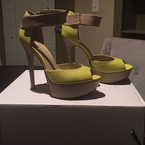 Aldo neon heels