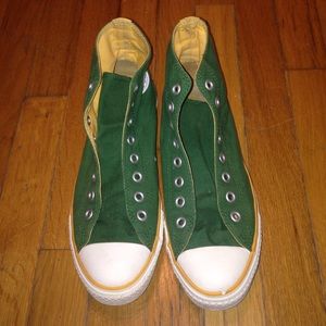 Green yellow chuck Taylor's