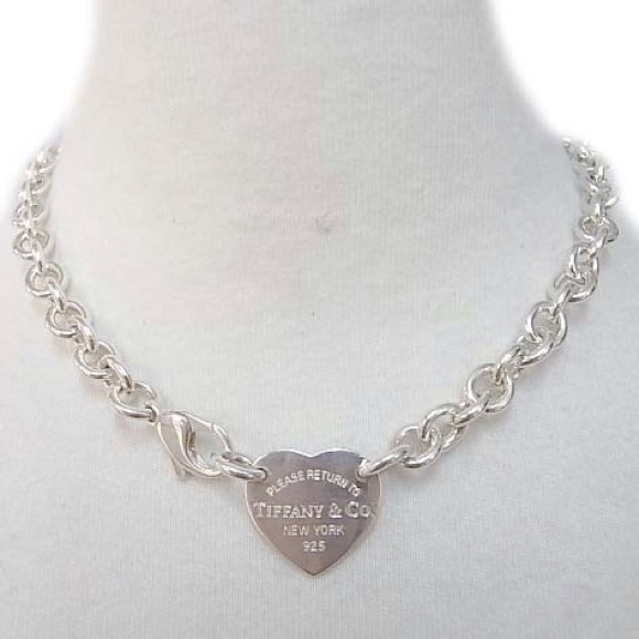 Tiffany & Co. Sterling Silver Heart Tag Necklace