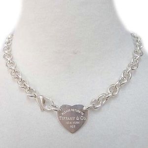 Tiffany & Co. Sterling Silver Heart Tag Necklace