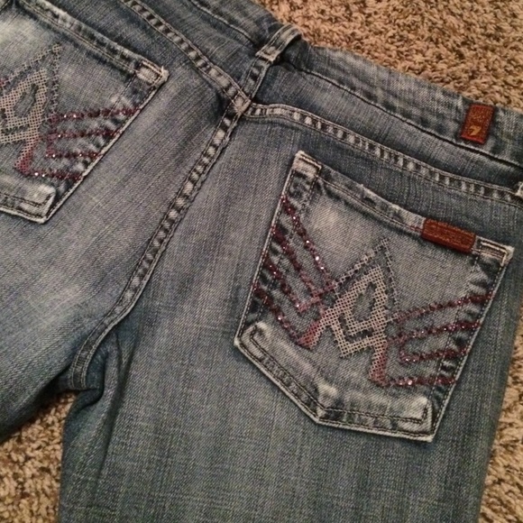 7 For All Mankind Jean Shorts - Picture 2 of 4