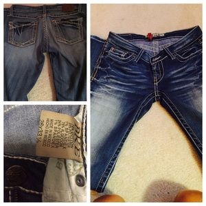 BKE Pants Stained Boot Cut Pants
