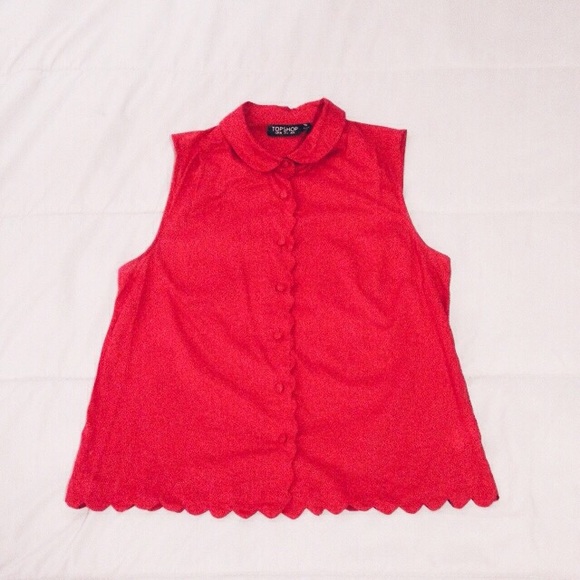 Topshop Scallop Top