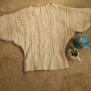 Cable knit sweater