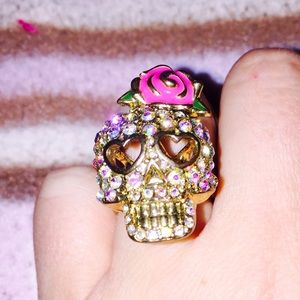 BETSY JOHNSON Skull Ring!💍