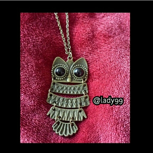 Owl necklace / owl pendant - Picture 2 of 2