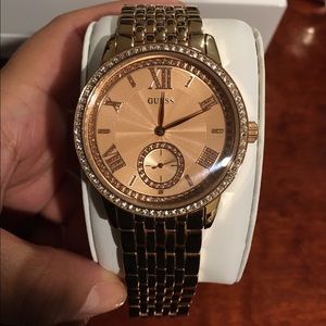 Rose gold-tone watch