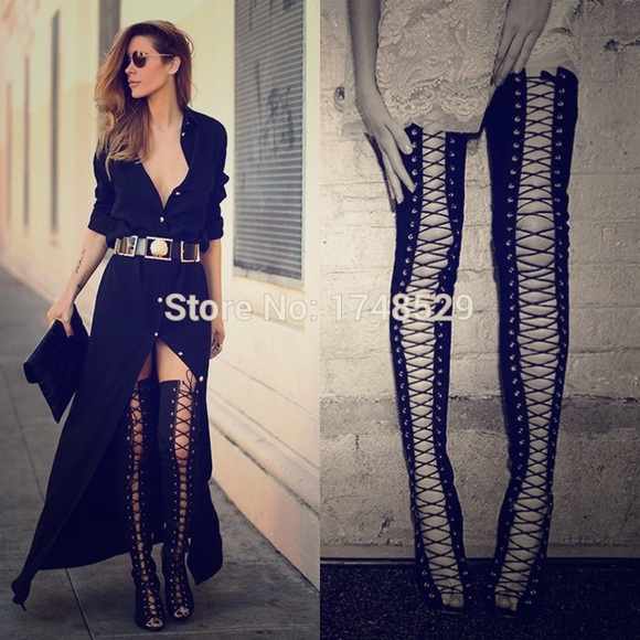 High thigh boots