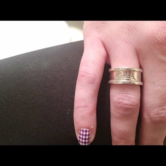 Authentic silver coach ring size 7