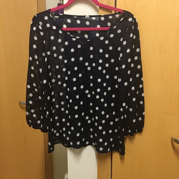 Polka dotted blouse