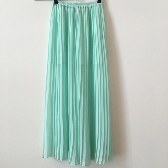 Aqua maxi skirt