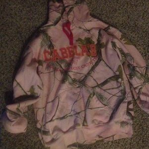 Pink camo hoodie
