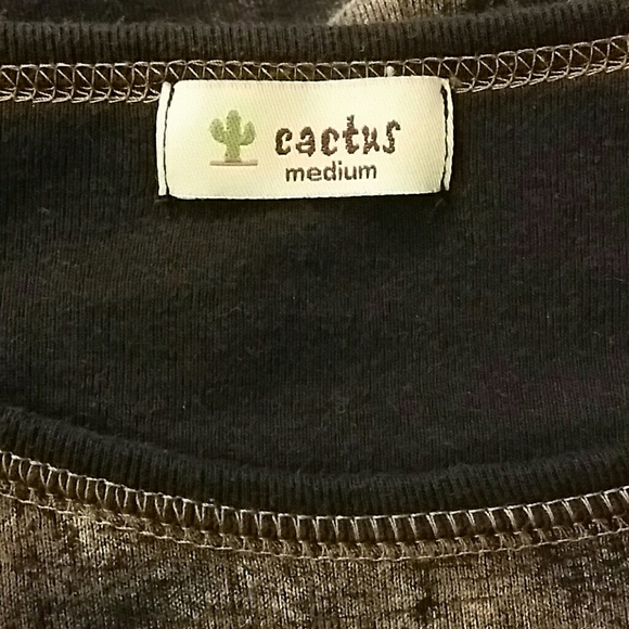 Black, smoke and rhinestones long sleeve blouse - Picture 3 of 3