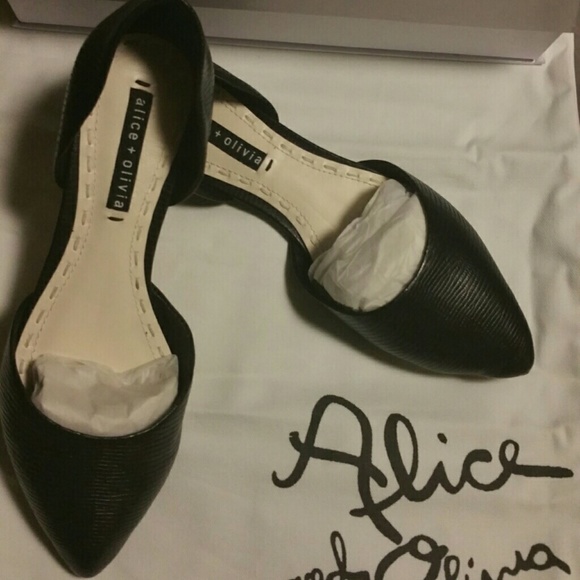 Alice and olivia by stacey bendet black flats