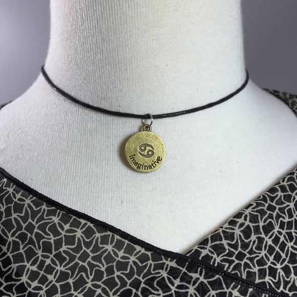 Zodiac Horoscope "Cancer" Choker Necklace - Picture 2 of 2