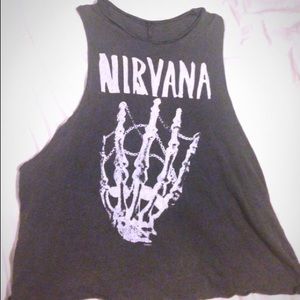 RARE Brandy Melville nirvana muscle tank top