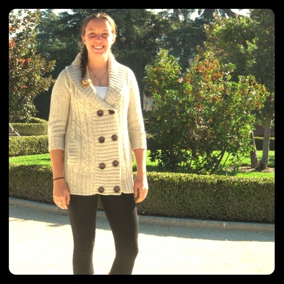 Zara Button Down Sweater