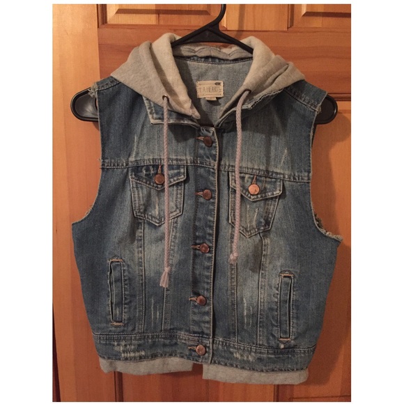 LA hearts denim vest