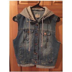 LA hearts denim vest