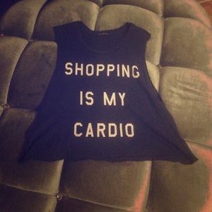 WILDFOX "Shopping is My Cardio" Tank