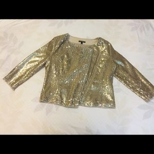 Gold sequin jacket by Express size small