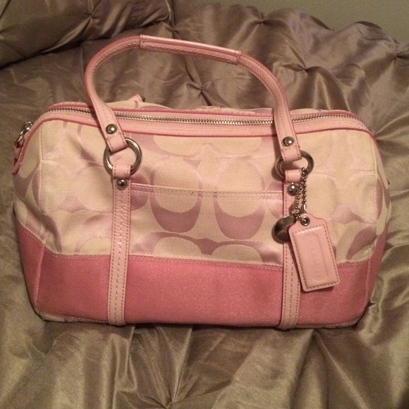 Pink coach purse