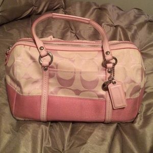 Pink coach purse