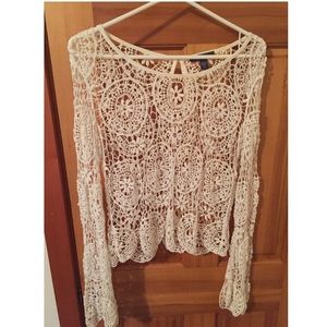 Kendall and Kylie crochet top