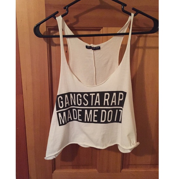 Brandy Melville gangsta rap crop tank