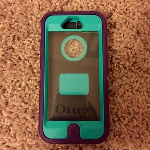 Purple and Teal Otter Box