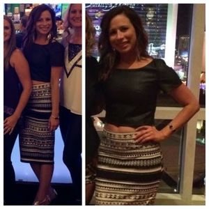 Olivaceous Vegan Leather Top