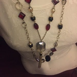 White House Black Market Longline Holiday necklace