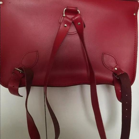 --SOLDCambridge Satchel backpack red 14" - Picture 2 of 4