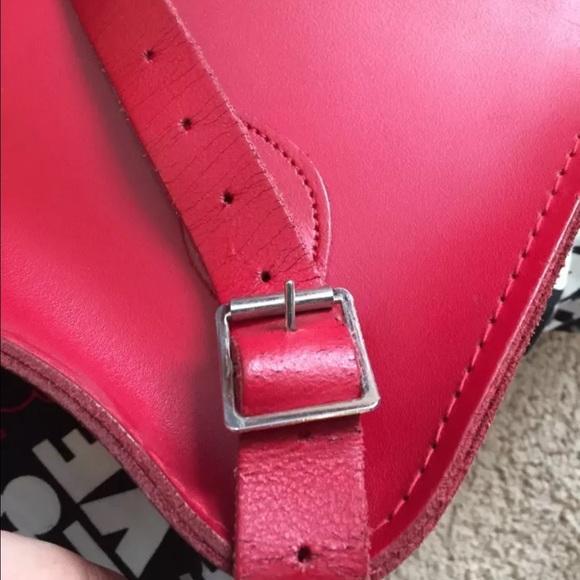 --SOLDCambridge Satchel backpack red 14" - Picture 4 of 4