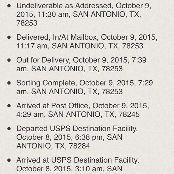 Shipping info.