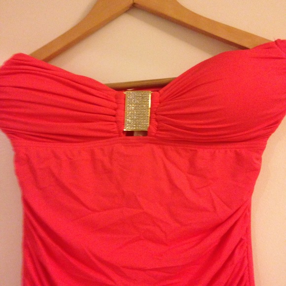 Reserved Carmen Marc Valvo 1 pc embellished maillot💋 - Picture 4 of 5