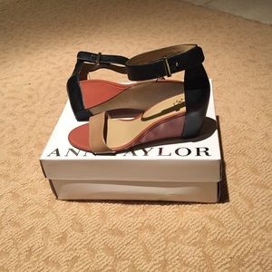 Tan and Black Sandals