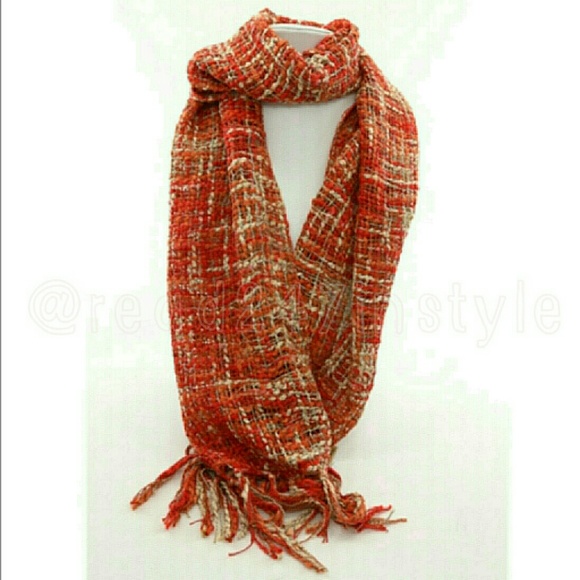 {HP} 📗GWaC Thai Cozy Scarf - Orange & Cream