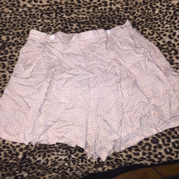 Polka dot pattern shorts