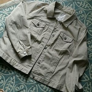Khaki stretch jacket