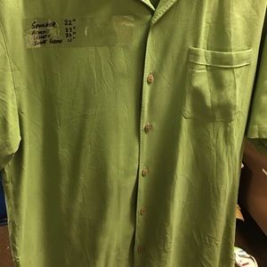 Tommy Bahamas Hawaiian Shirt, pocket on left chest