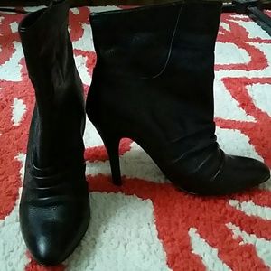 Leather booties