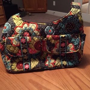 Vera Bradley Flower Shower Cargo cross body NWOT