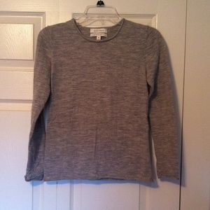 Ellen Tracy gray wool sweater