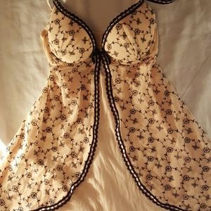 Nude and Black Baby doll