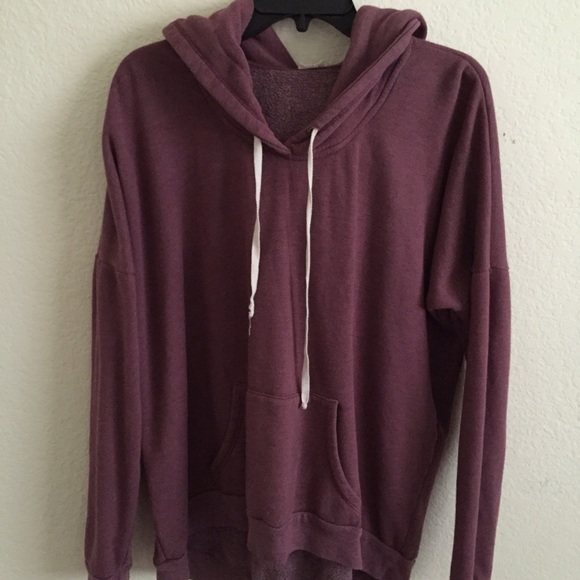 Brandy Melville THICK Layla Hoodie in Maroon