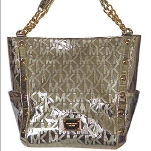 NWOT gold MK purse